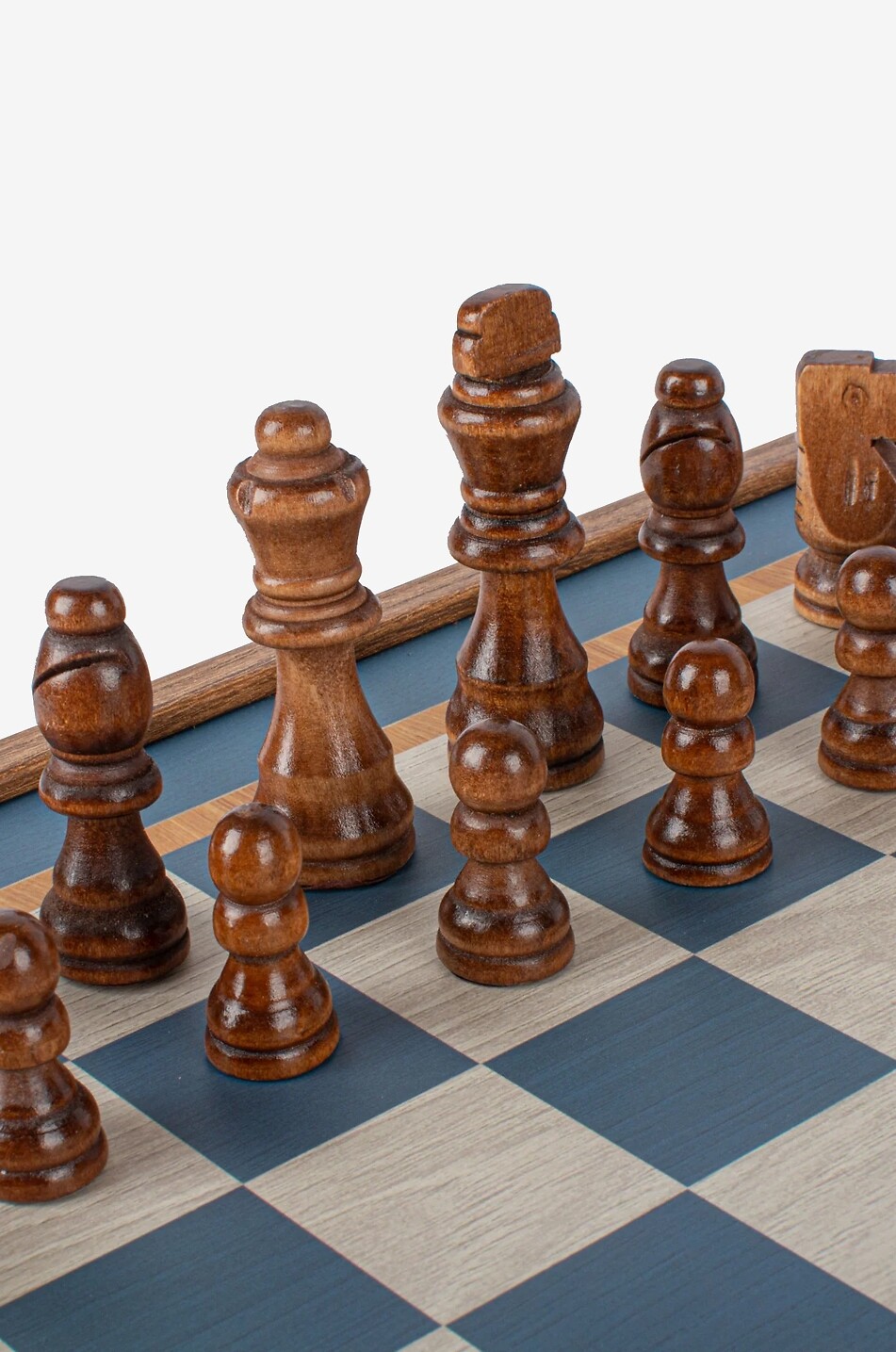 MANOPOULOS Jeu d'échecs et backgammon en noyer design turquoise Maison MULTICOLORE 3
