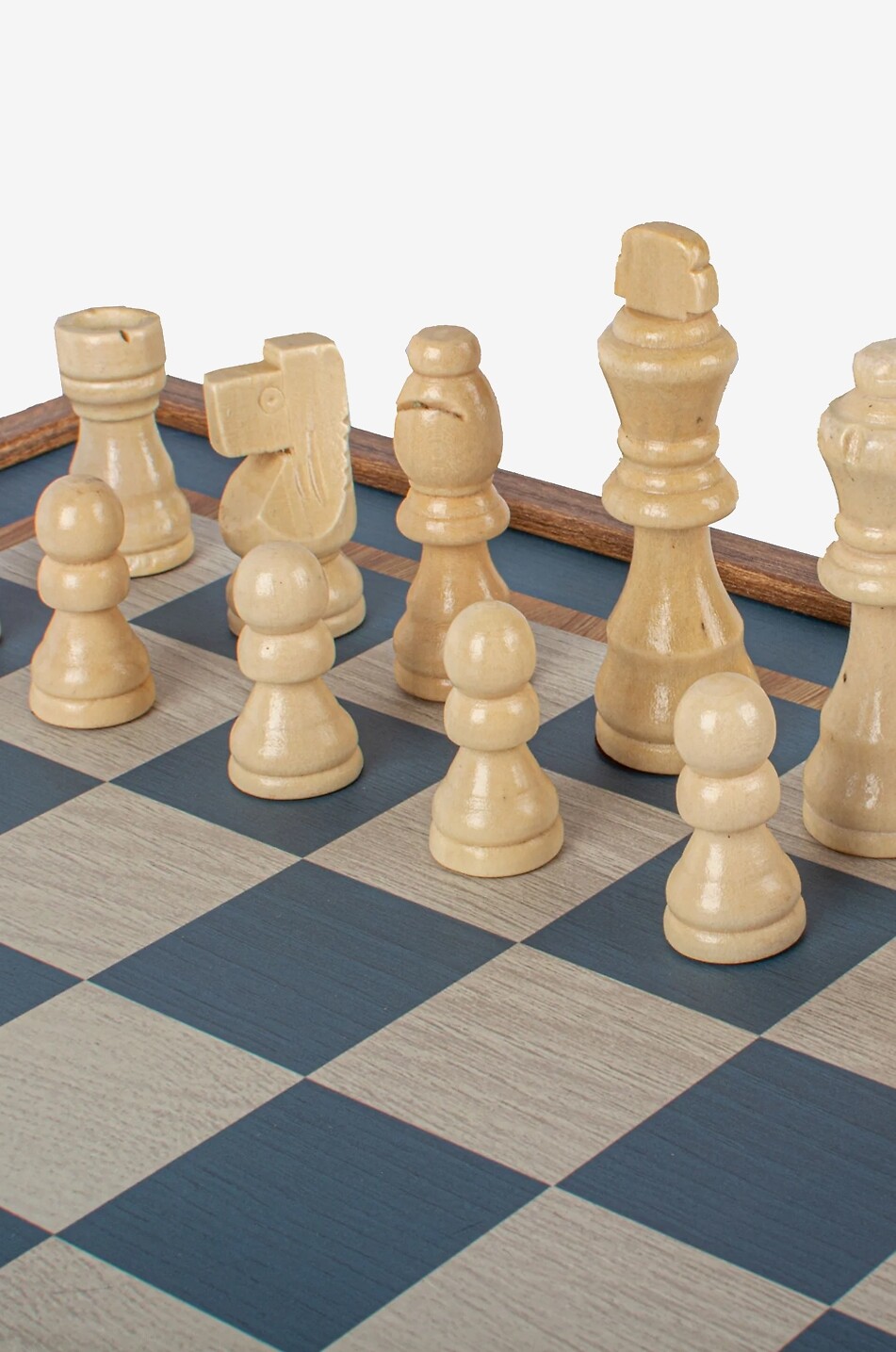 MANOPOULOS Jeu d'échecs et backgammon en noyer design turquoise Maison MULTICOLORE 4