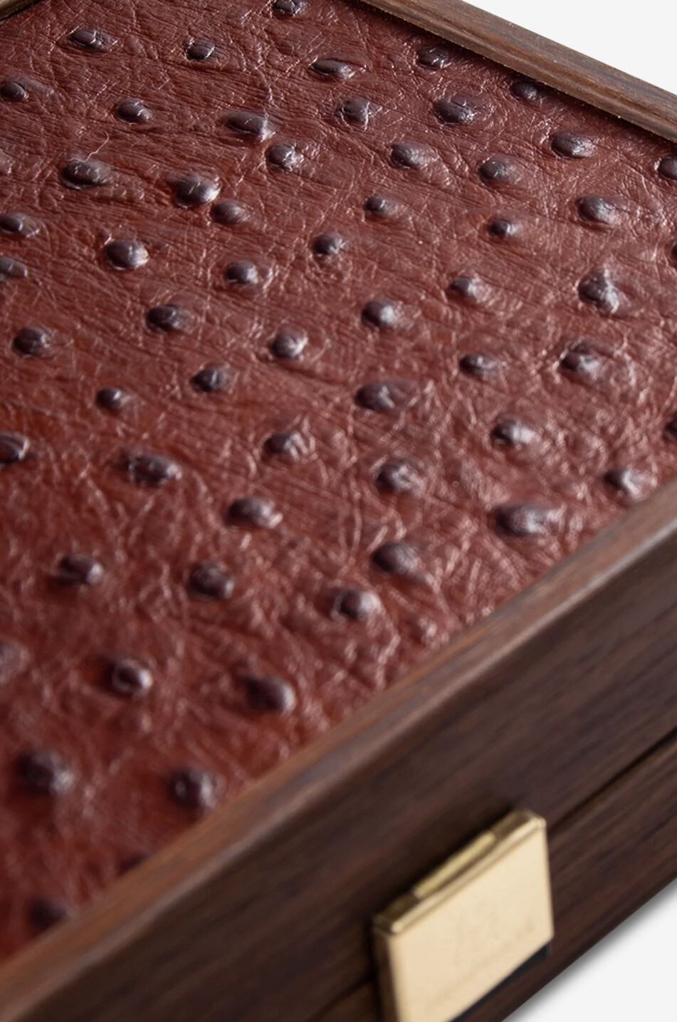 MANOPOULOS Cartes à jouer plastifiées dans un coffret en cuir effet autruche et bois Maison MULTICOLORE 4