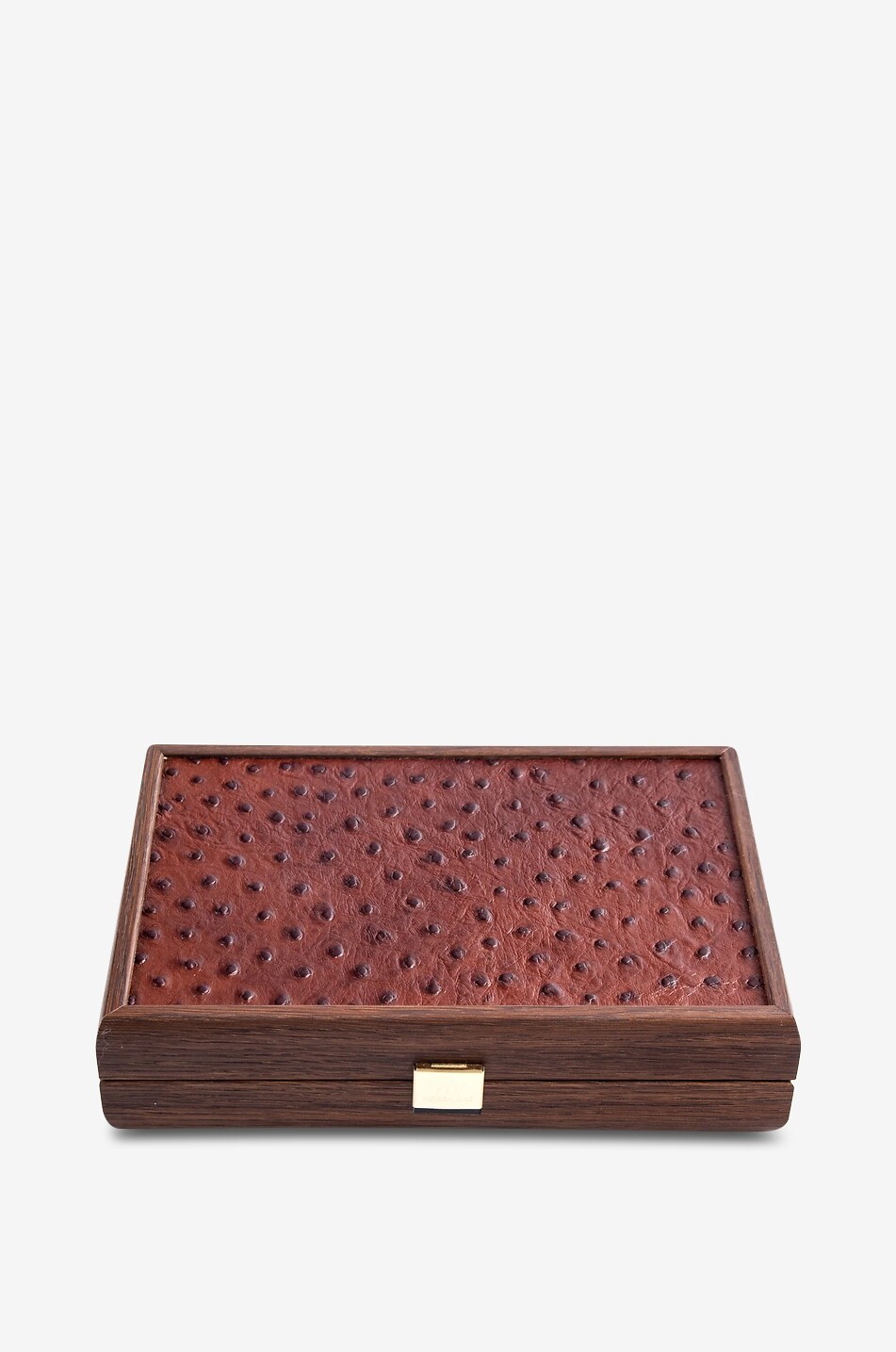 MANOPOULOS Cartes à jouer plastifiées dans un coffret en cuir effet autruche et bois Maison MULTICOLORE 2