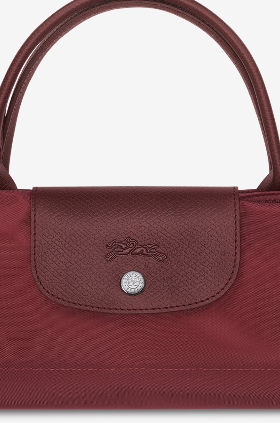 LONGCHAMP Sac à main Le Pliage Green M Femme ROUGE FONCÉ 7