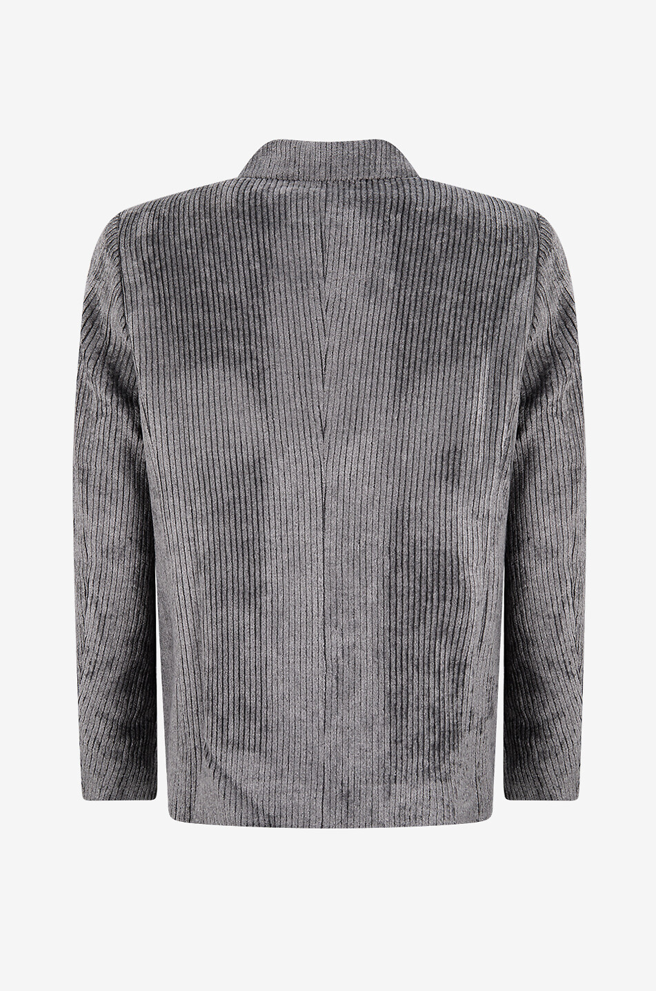 BIANCALANCIA Kurze Jacke aus Cord Damen DUNKELGRAU 2