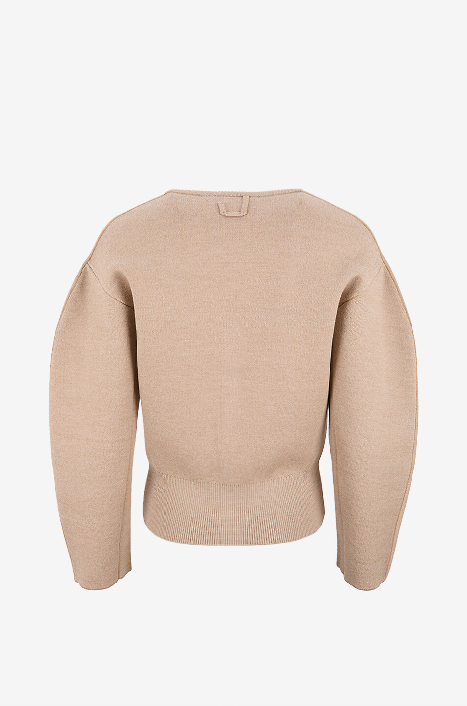 JACQUEMUS Rundhalspullover aus Jersey Doppio Damen BEIGE 2