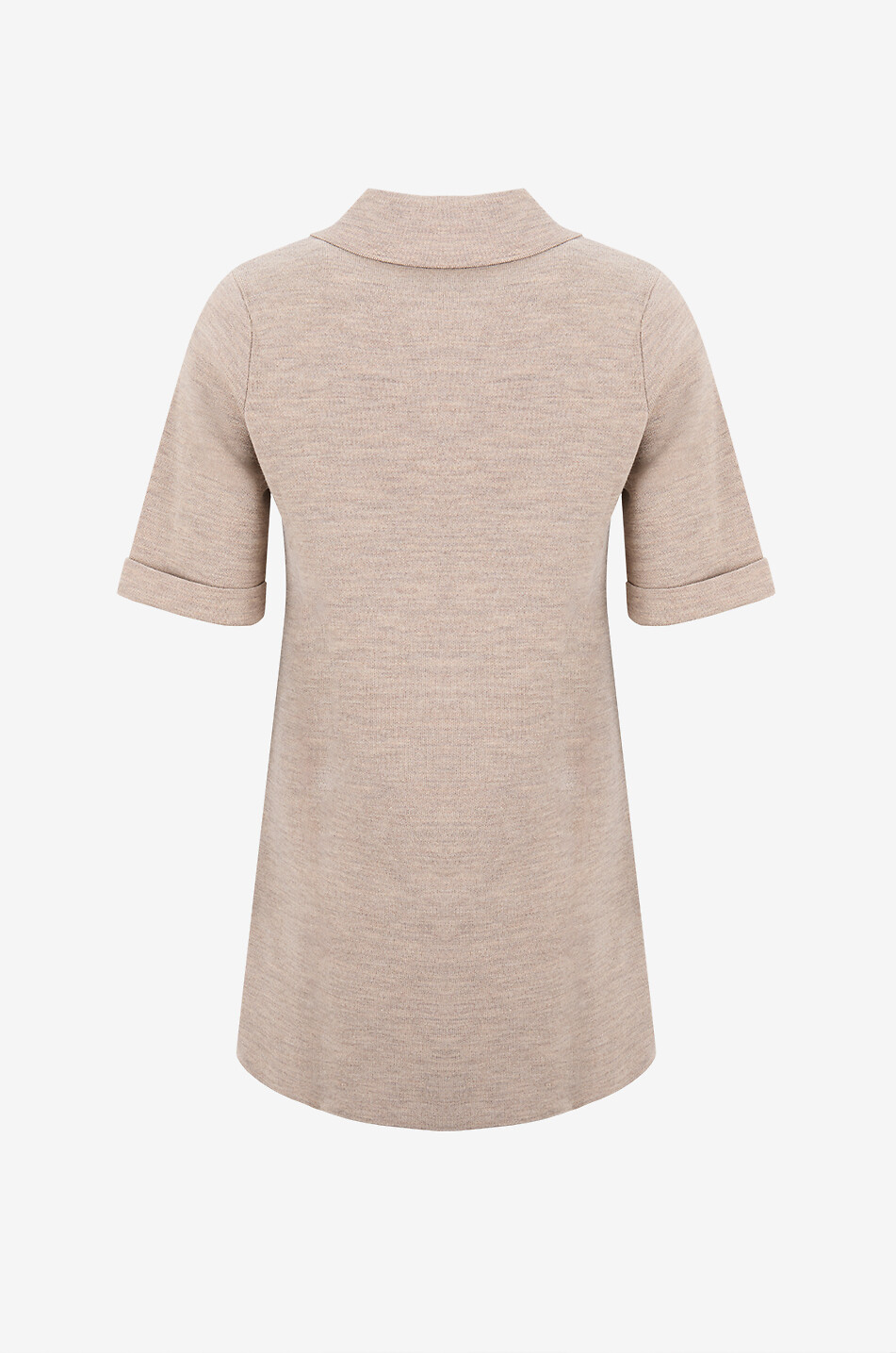 VERONICA BEARD Madden knitted short shirt collar dress Women BEIGE 2