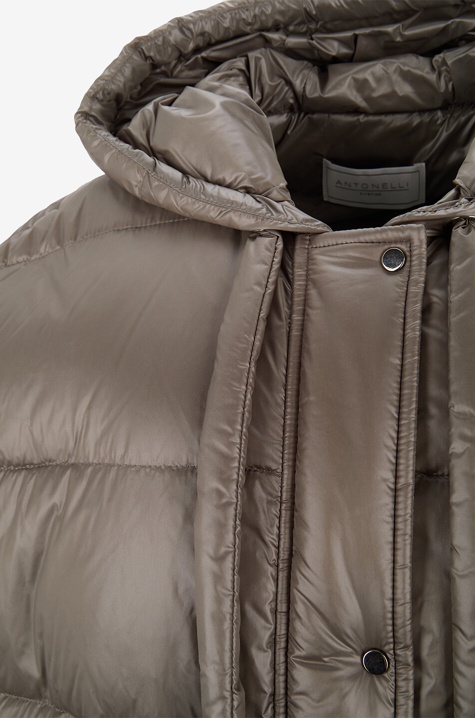 ANTONELLI FIRENZE Gilet sans manches matelassé en tissu technique Foccacia Femme MARRON 3