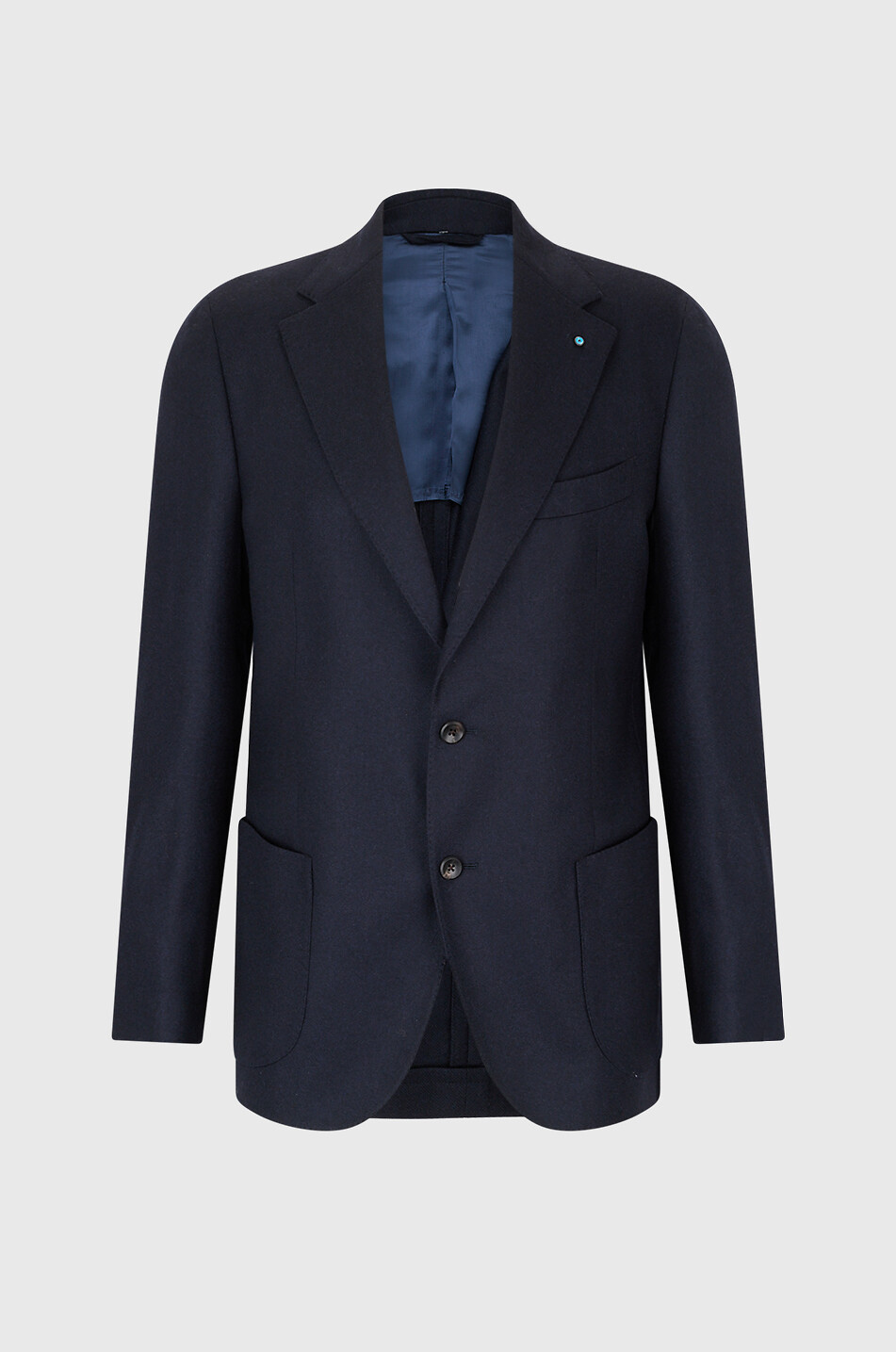 GIAMPAOLO Einreihiger Blazer aus Wolle und Kaschmir Herren DUNKELBLAU 1