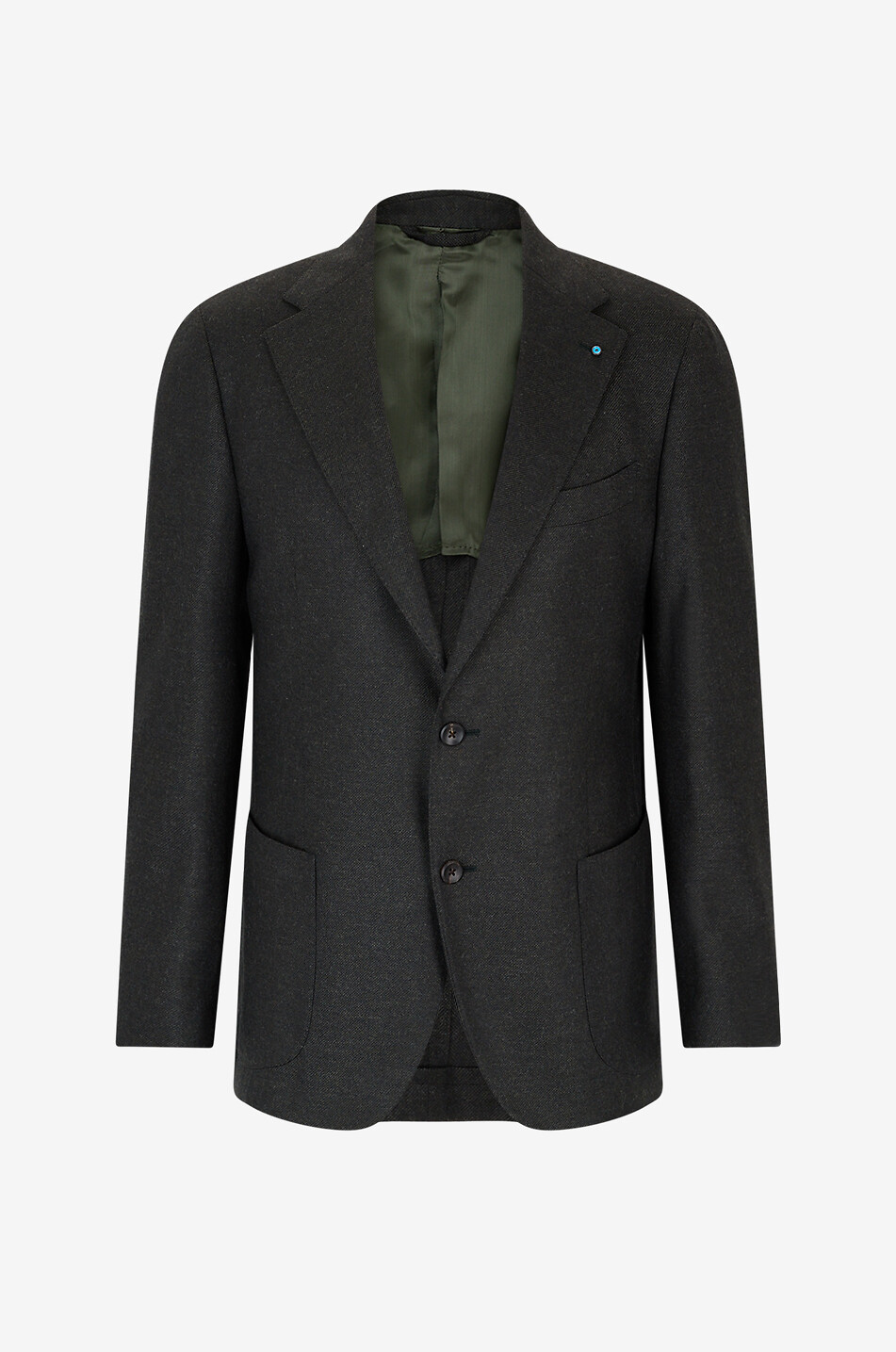 Einreihiger Blazer aus Wolle und Kaschmir