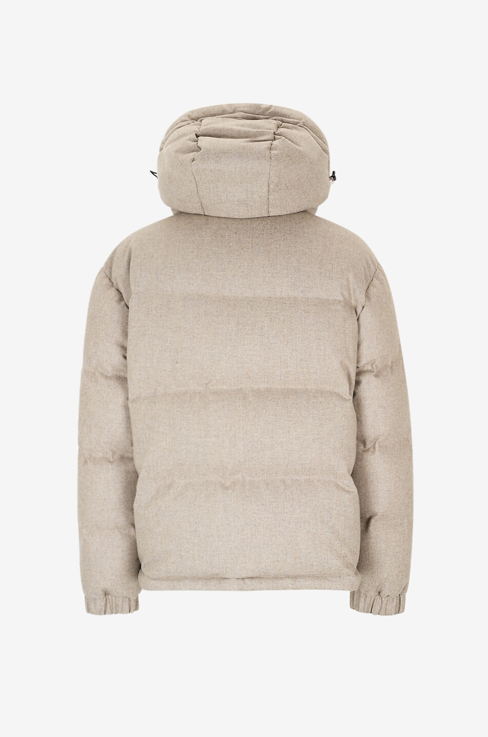 MONCLER GRENOBLE Krun short quilted hooded wool down jacket Men BEIGE 2