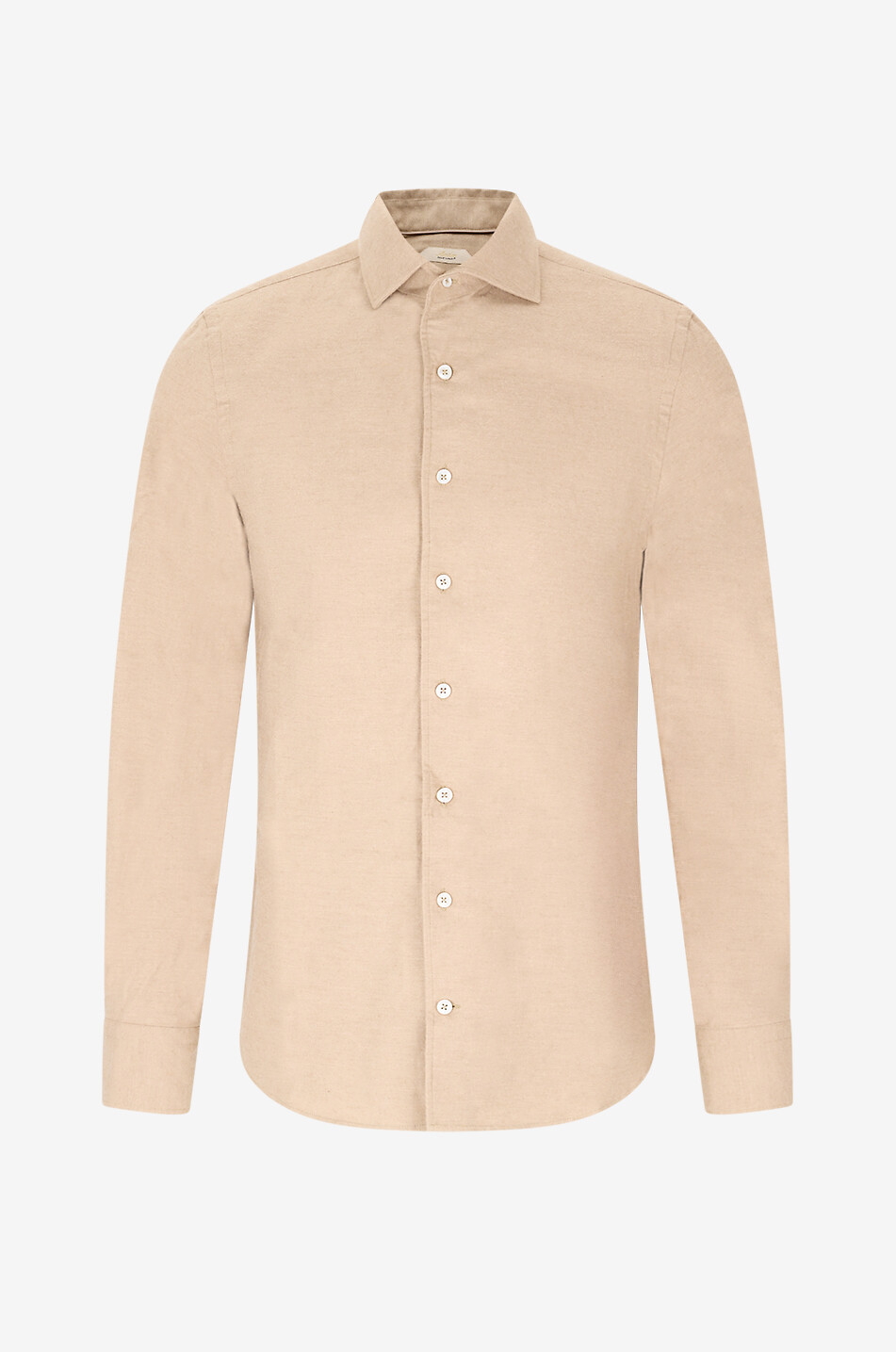 AURELIEN Chemise à manches longues en coton et cachemire City Homme BEIGE 1