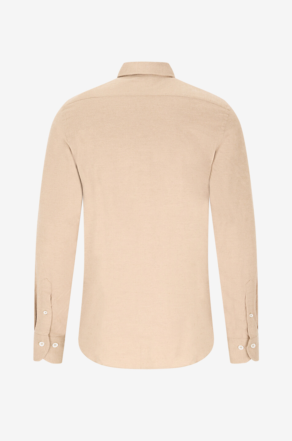 AURELIEN Chemise à manches longues en coton et cachemire City Homme BEIGE 2