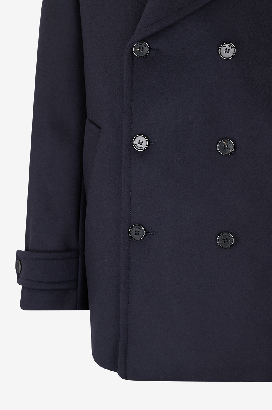 INCOTEX Veste caban en laine et cachemire à boutonnage double Homme BLEU FONCE 3