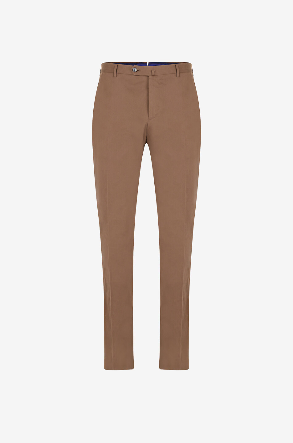 PT TORINO Pantalon chino en coton stretch Slim Tailor Fit Homme MARRON 1