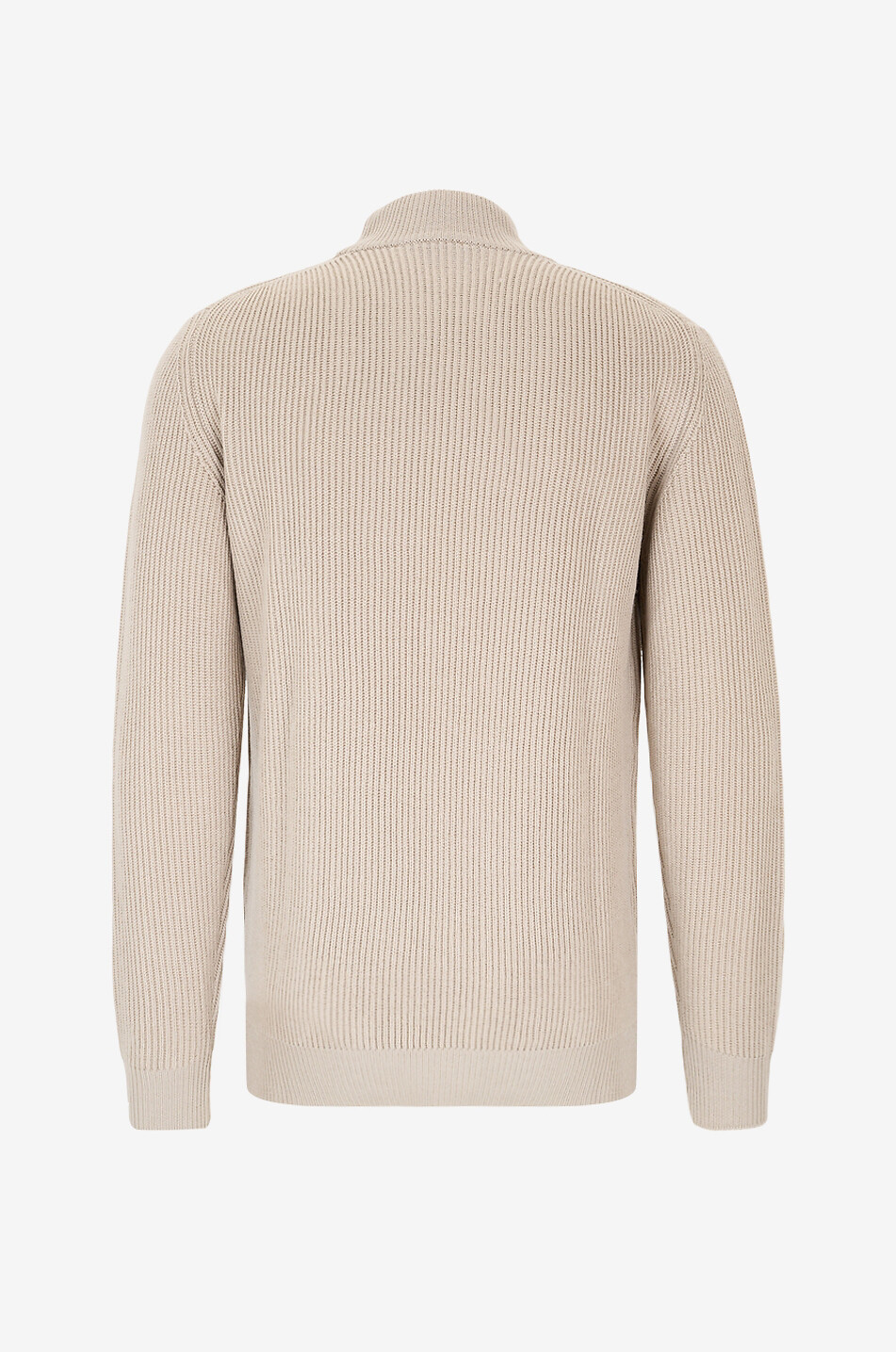AURELIEN Pull à col montant en laine mérinos Costa Inglese Homme BEIGE 2