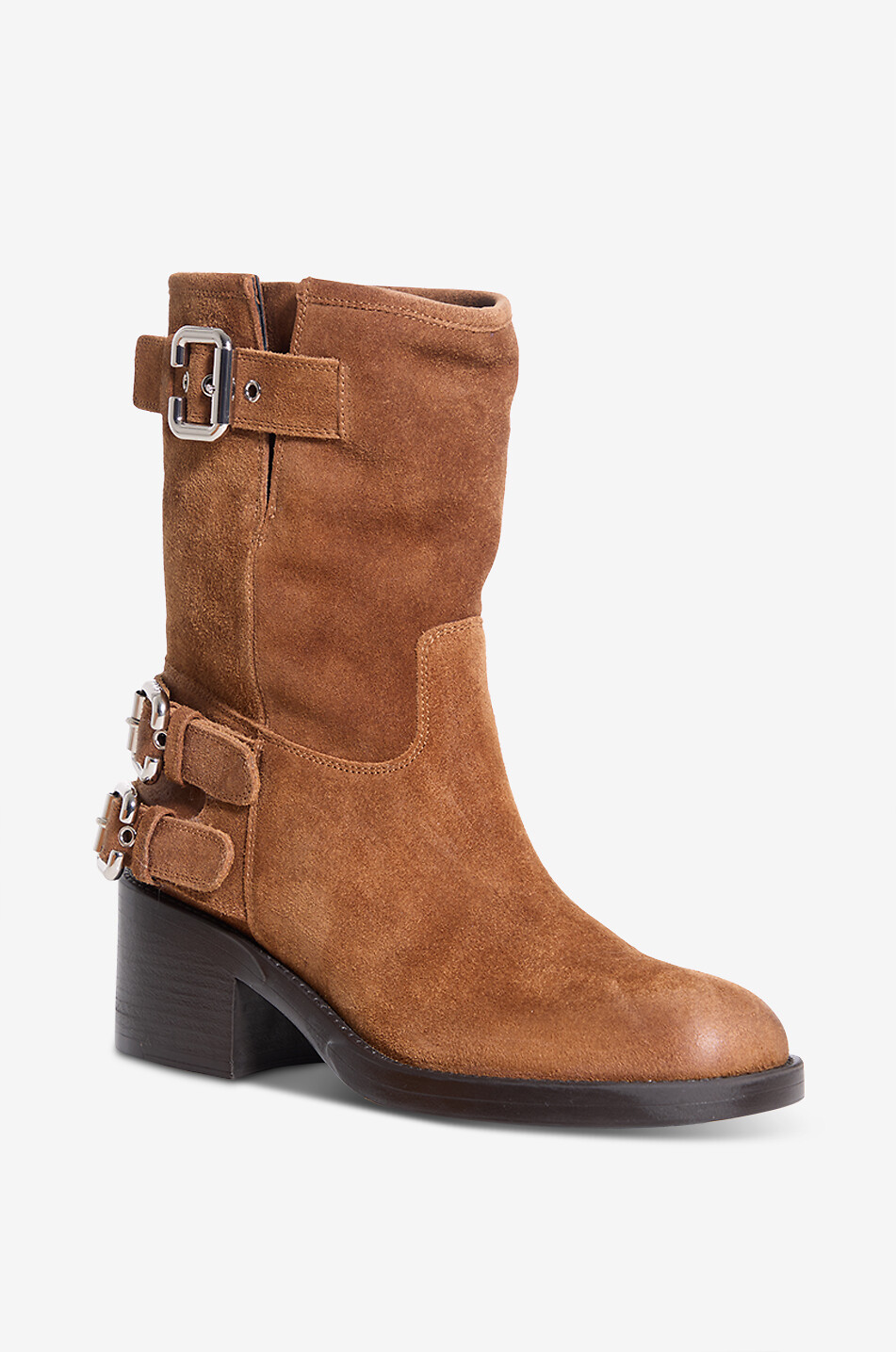 Bottines en daim à talon carré Dakota