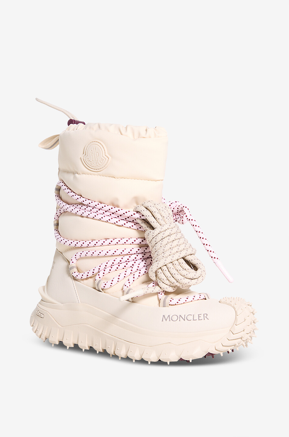 MONCLER Gesteppte Trailgrip Après Stiefel aus technischem Gewebe Damen CREMEFARBEN 1