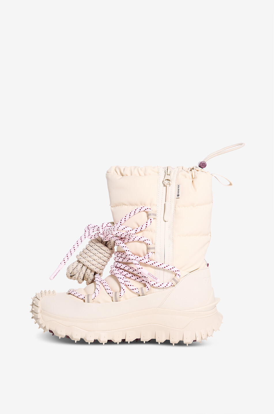 MONCLER Gesteppte Trailgrip Après Stiefel aus technischem Gewebe Damen CREMEFARBEN 3