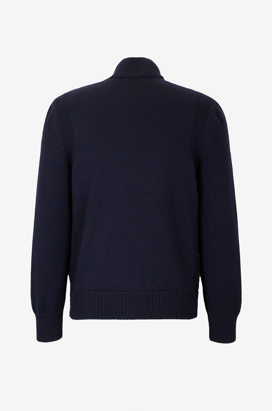 MONCLER Cardigan en laine à empiècement doudoune Homme BLEU FONCE 2