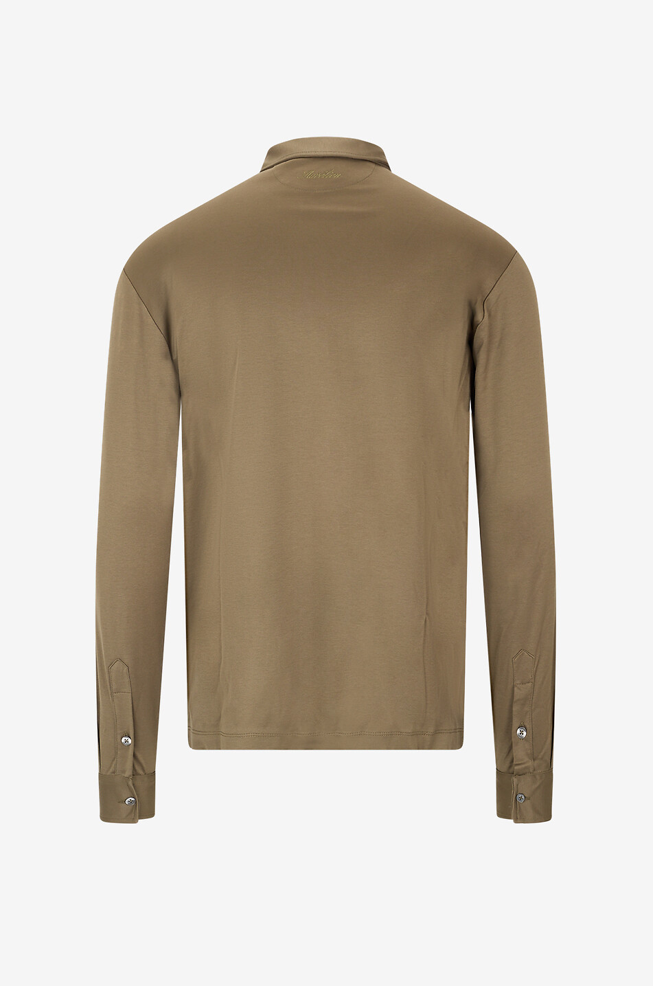AURELIEN Langarm-Polohemd aus Baumwollpiqué Aur1 Herren GRÜN 2