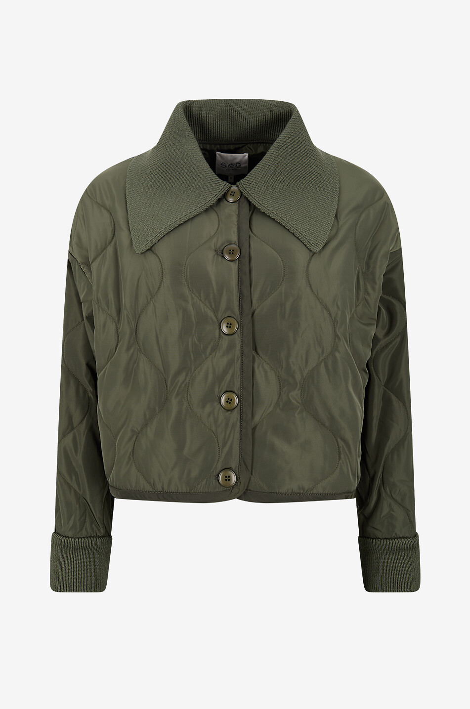 SEA Sullivan Sportswear lightweight canvas bomber jacket Women GREEN 2