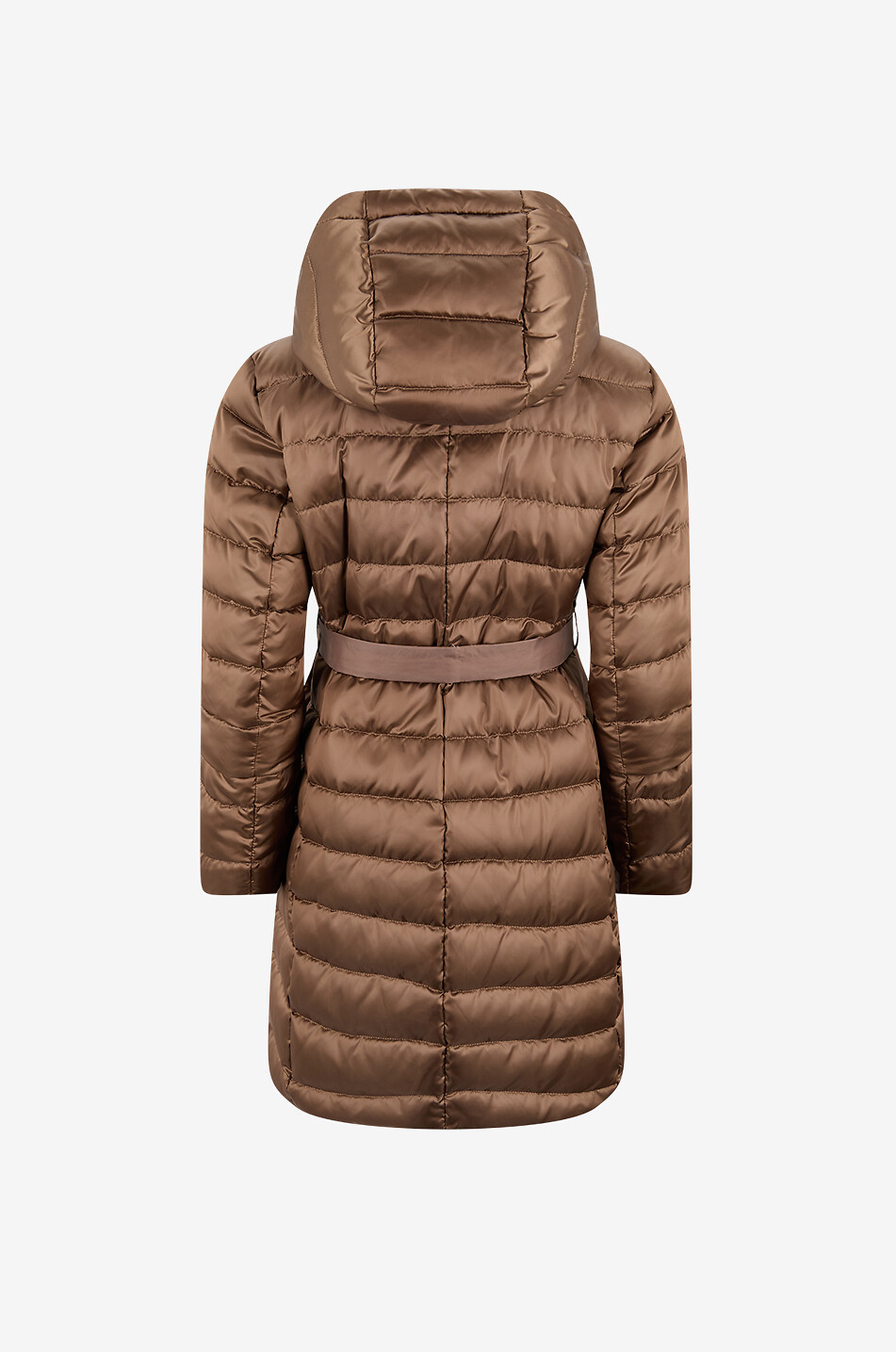 MAX MARA Doudoune longue en tissu technique matelassé Novef Femme MARRON 2