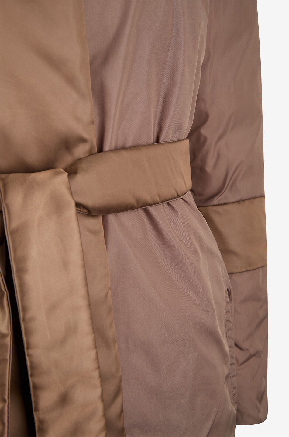 MAX MARA Doudoune longue en tissu technique matelassé Novef Femme MARRON 5