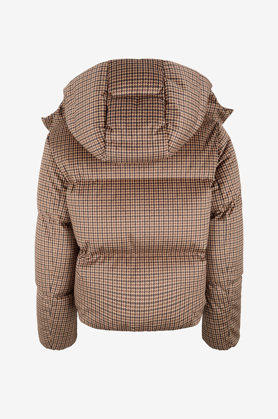 MONCLER Kurze Steppjacke aus Samt mit Stehkragen Quierzy Damen BRAUN 2