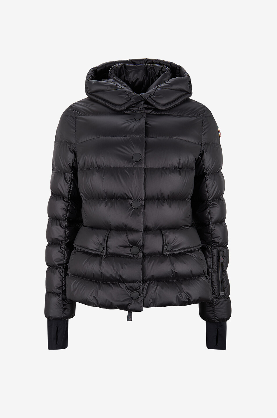 MONCLER GRENOBLE Kurze Steppjacke aus hochwertigem Funktionsstoff Armoniques Damen SCHWARZ 1