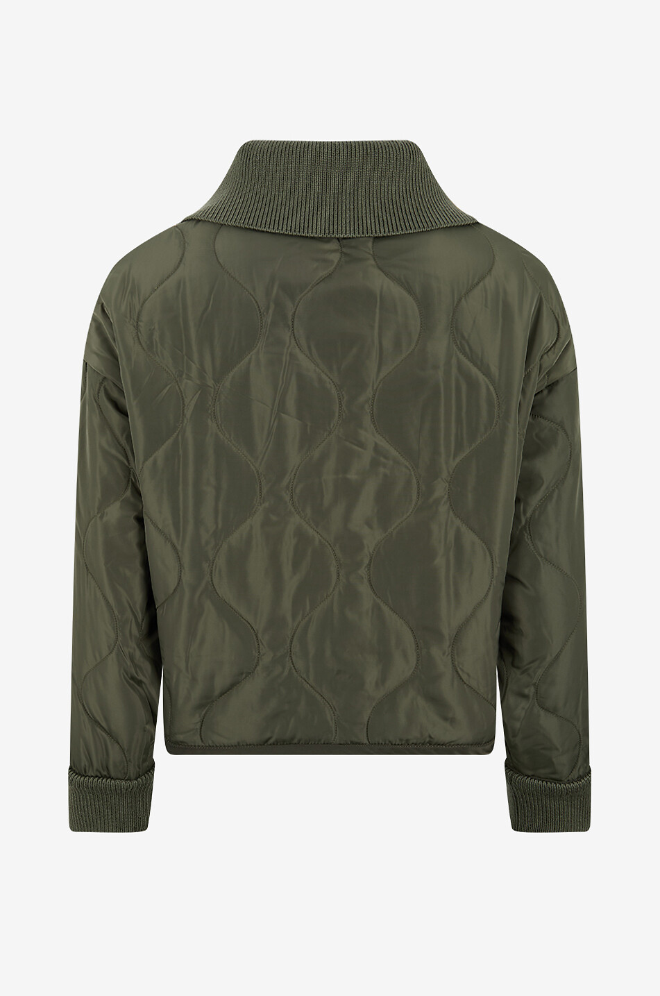 SEA Sullivan Sportswear lightweight canvas bomber jacket Women GREEN 9