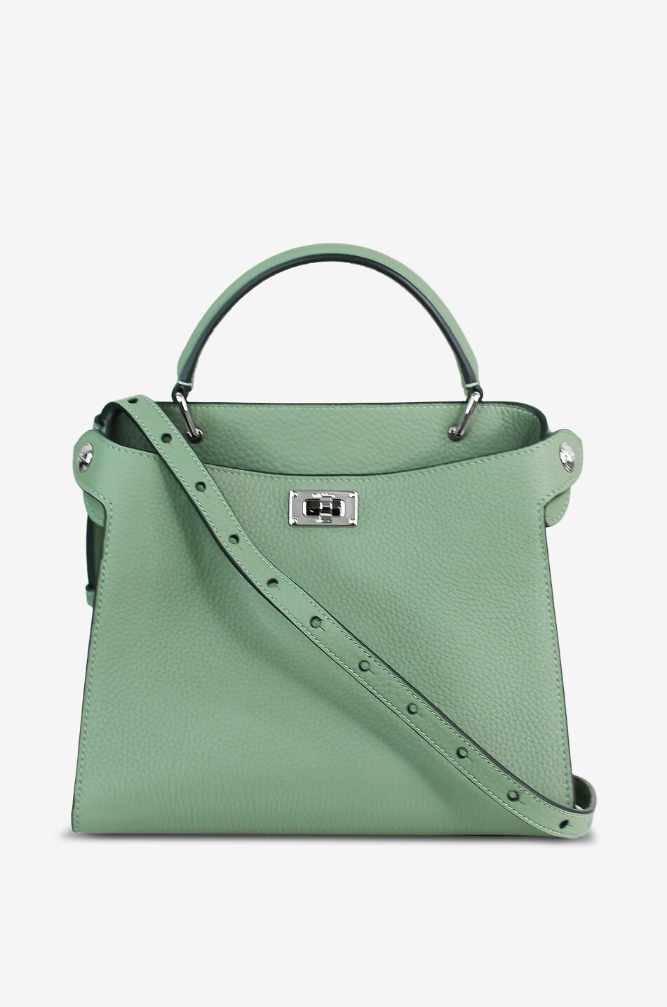 MICHINO Handtasche aus genarbtem Leder Lutece Mini Damen GRÜN 7