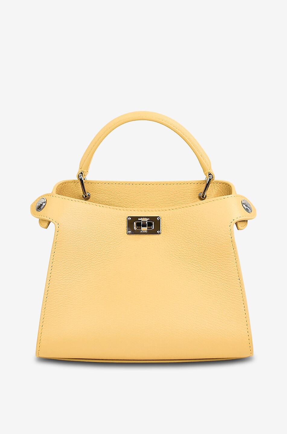 MICHINO Sac à main en cuir grainé Lutece Nano Femme JAUNE CLAIR 1