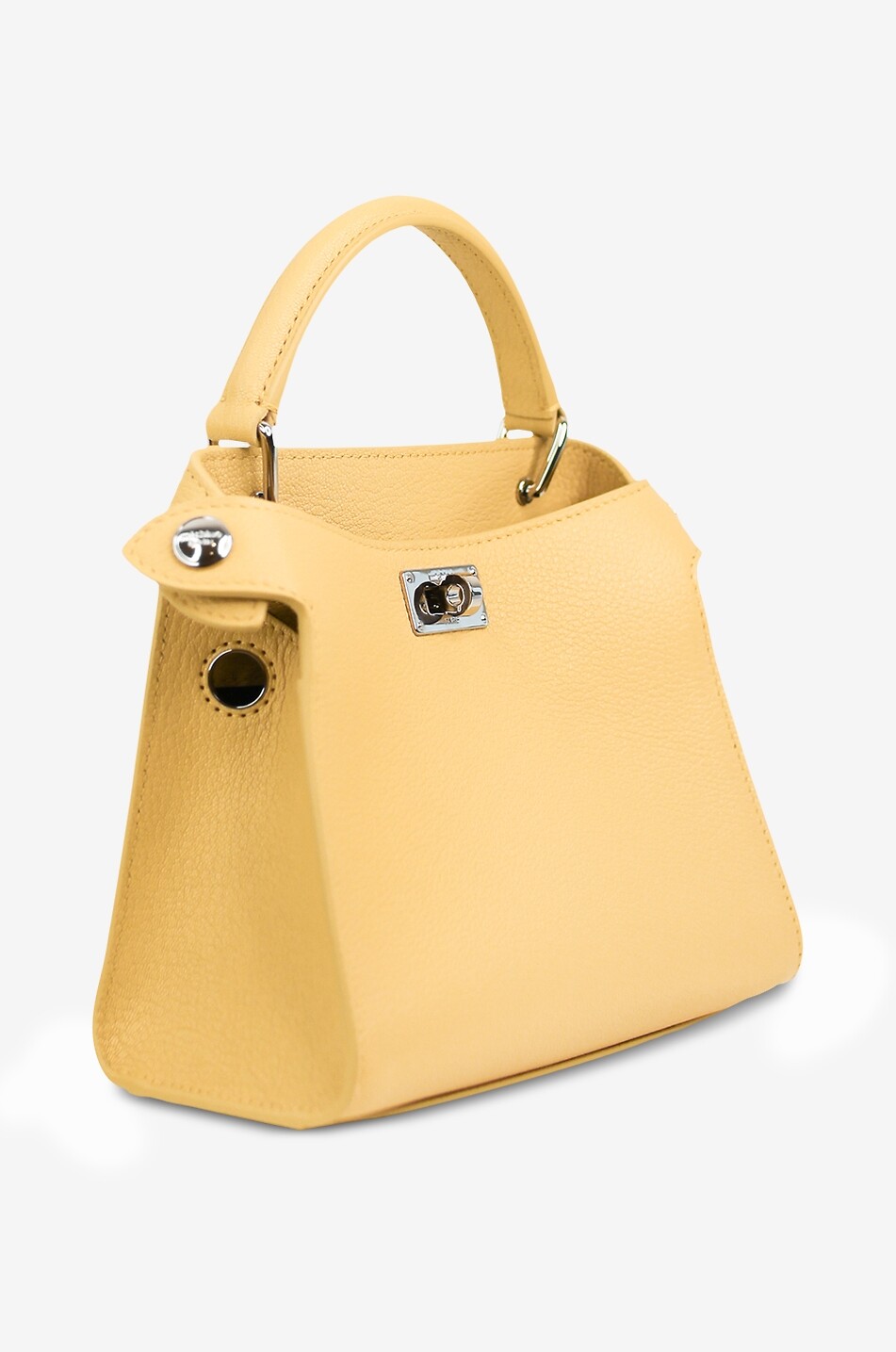 MICHINO Sac à main en cuir grainé Lutece Nano Femme JAUNE CLAIR 3