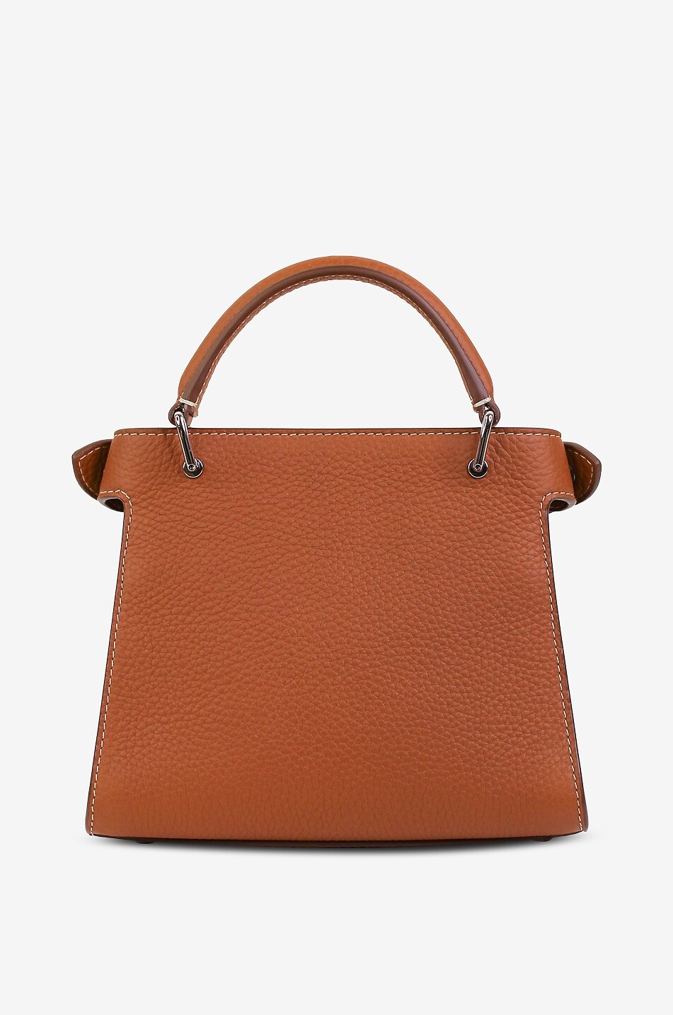 MICHINO Lutece Nano grained leather handbag Women LIGHT BROWN 2