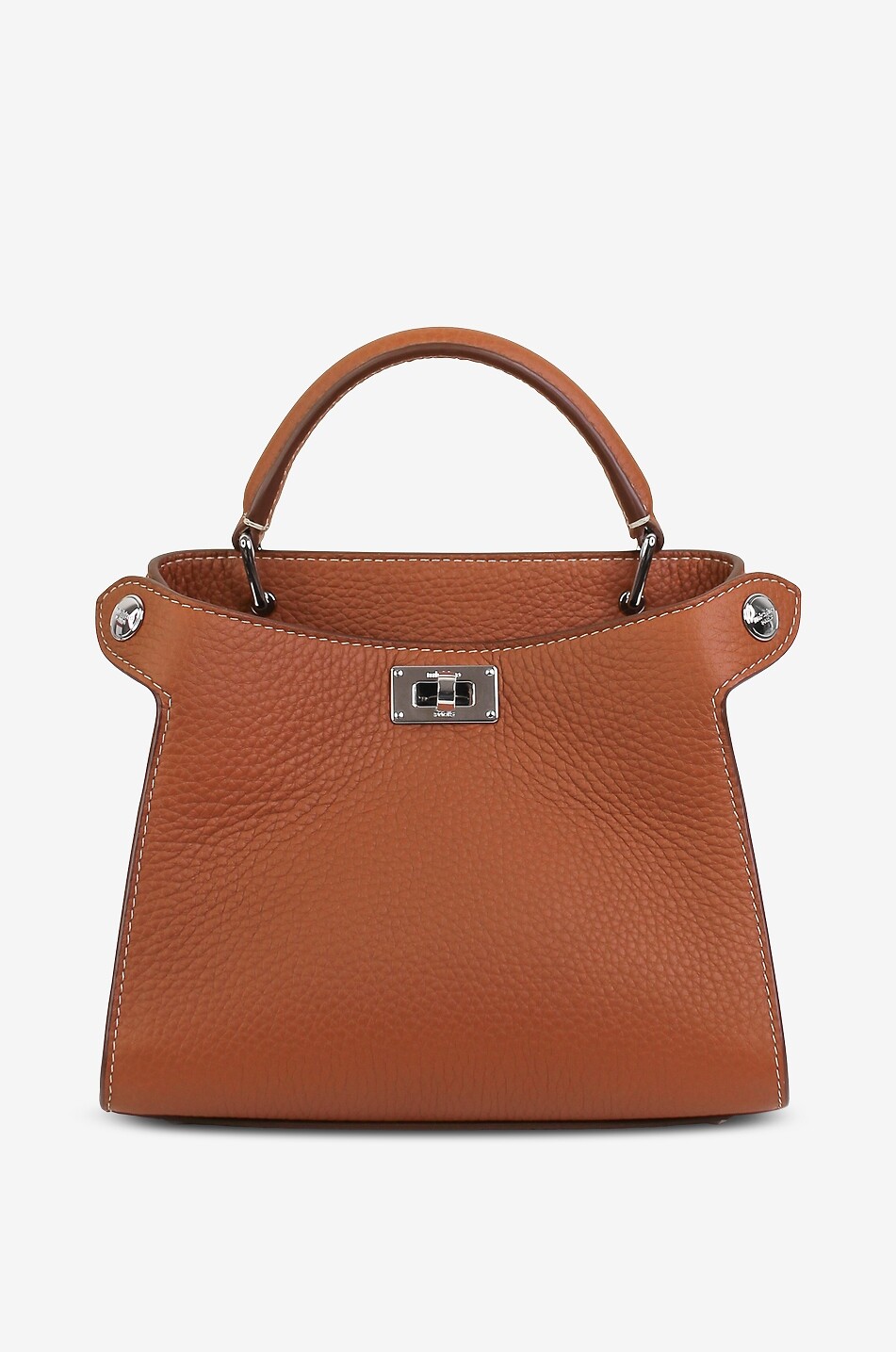 MICHINO Lutece Nano grained leather handbag Women LIGHT BROWN 1