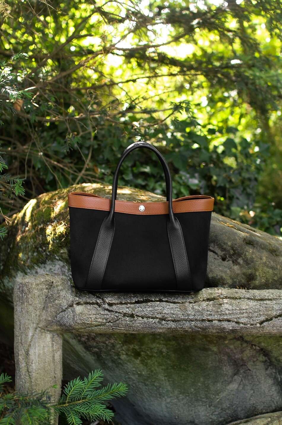 MICHINO Seine30 rectangular canvas tote bag Women BLACK 3