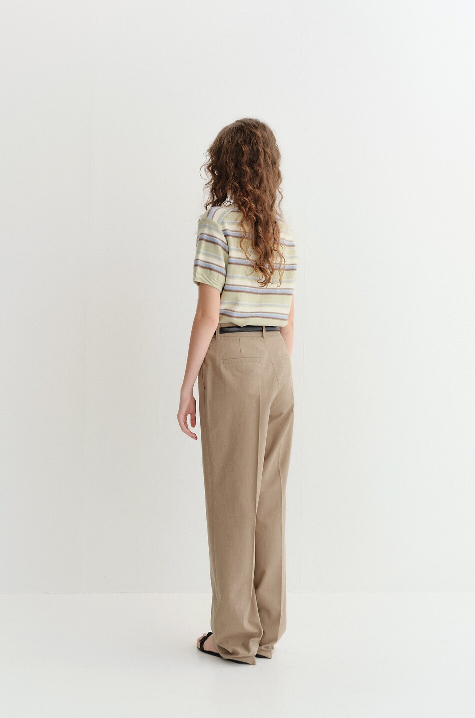 DUNST Short-sleeved striped cotton jumper Women MULTI COLOURED 4