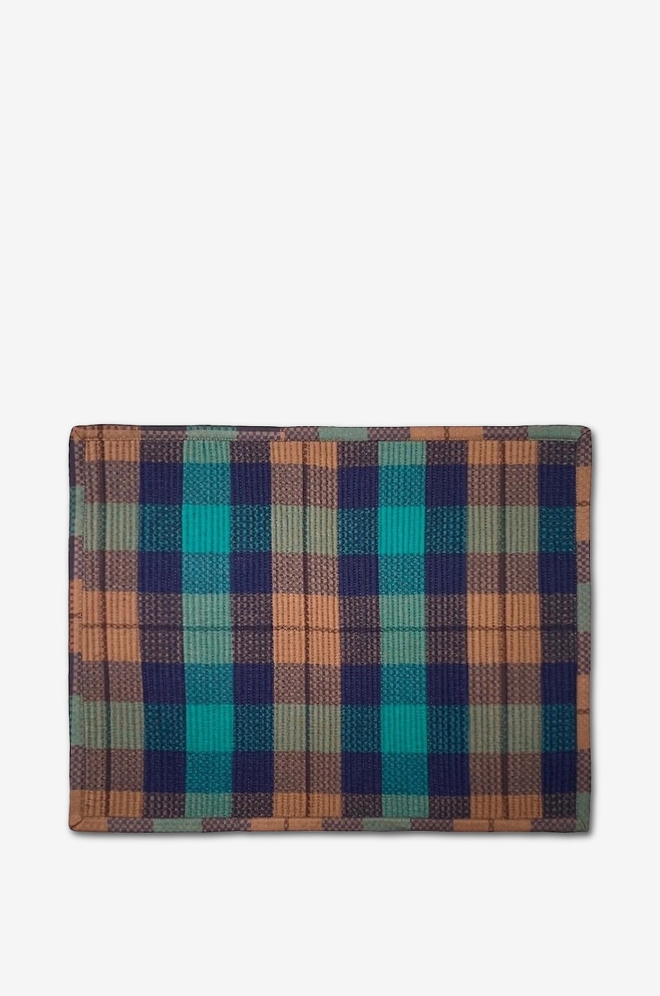 THE TABLE LOVE Set de table rectangulaire en coton motif tartan Maison VERT 1