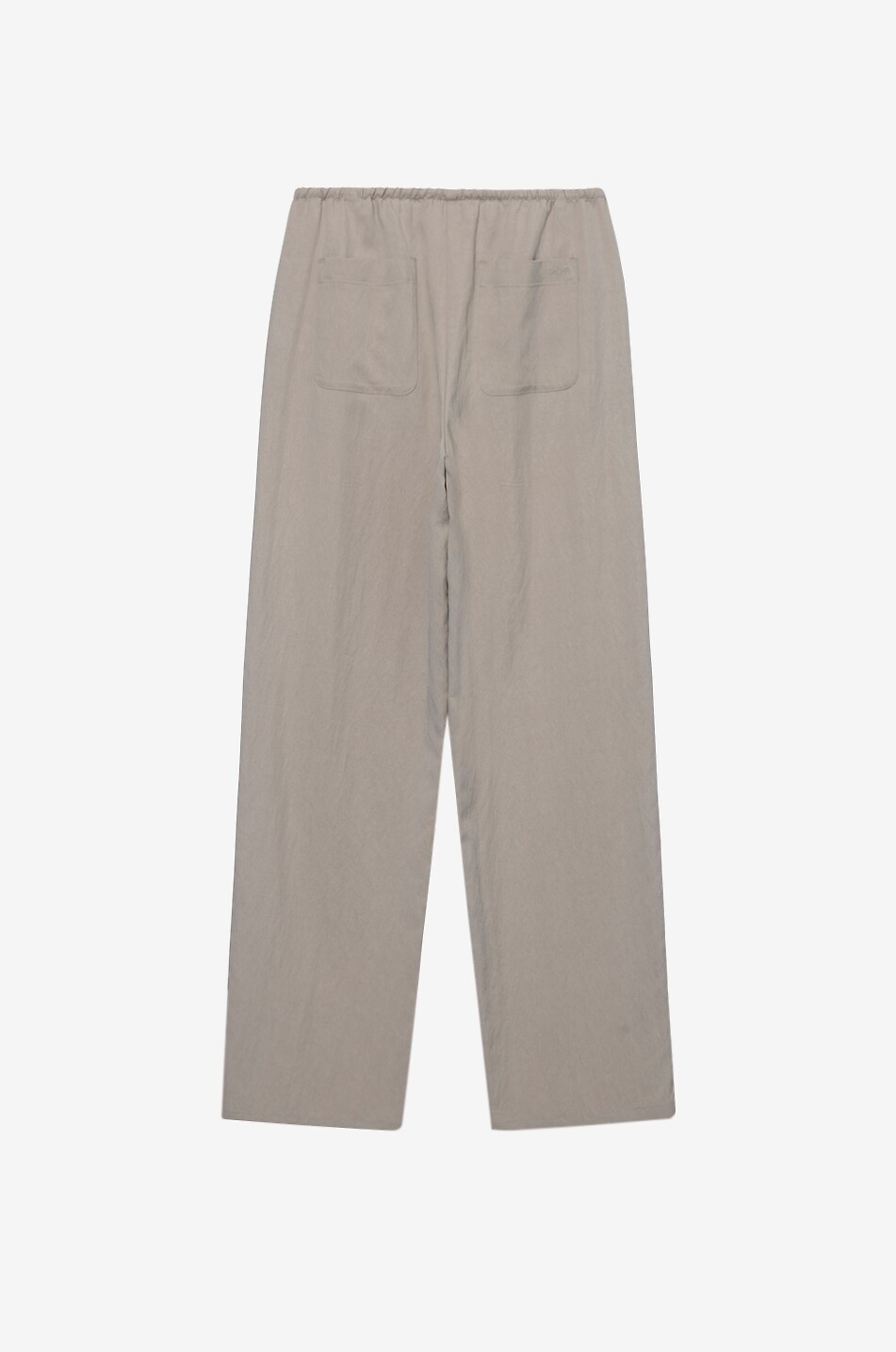 DUNST Fluid wide-leg linen trousers with drawstring Women BEIGE 2