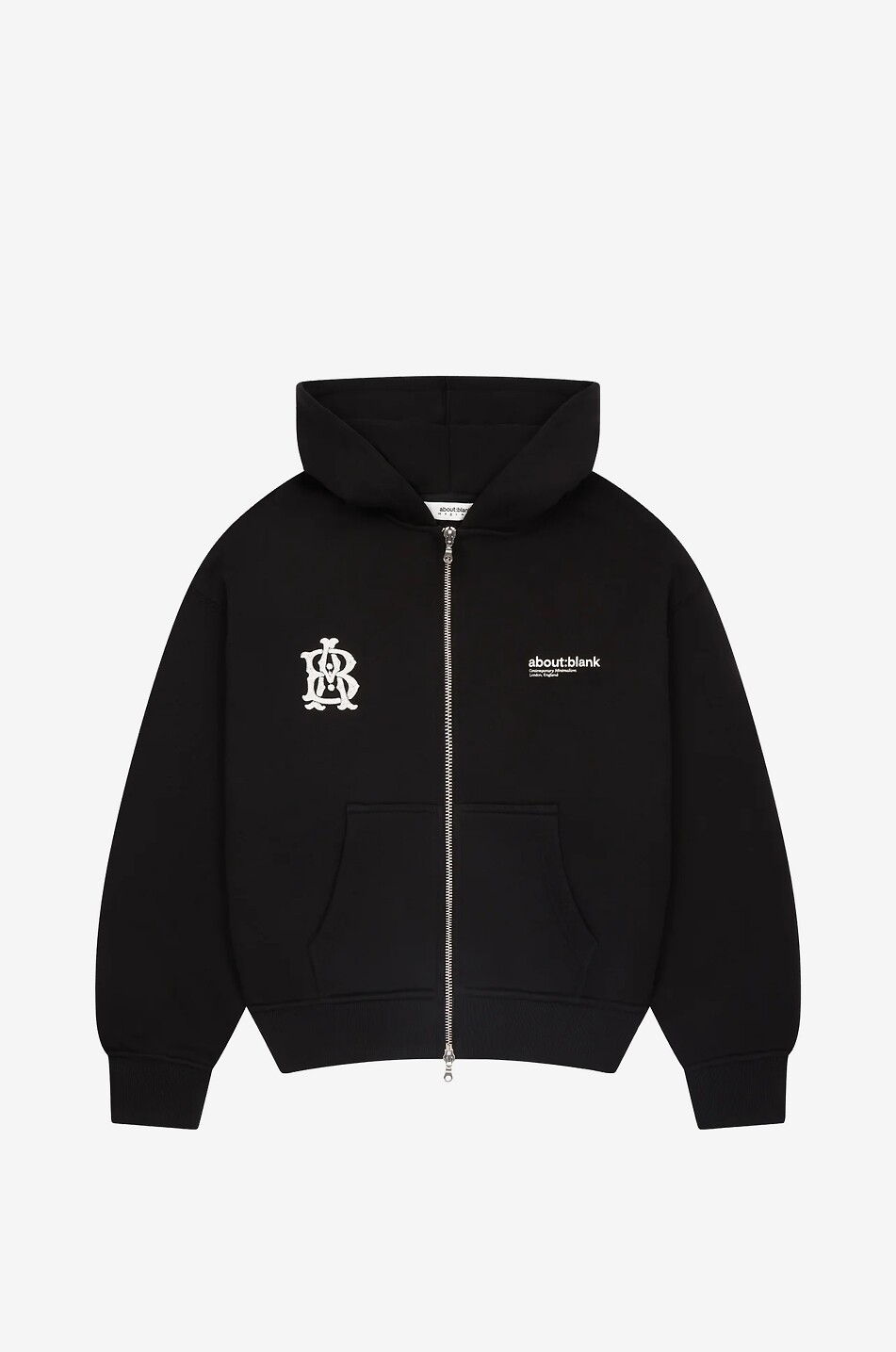 Sweat-shirt  à capuche zippé en molleton Dual Logo