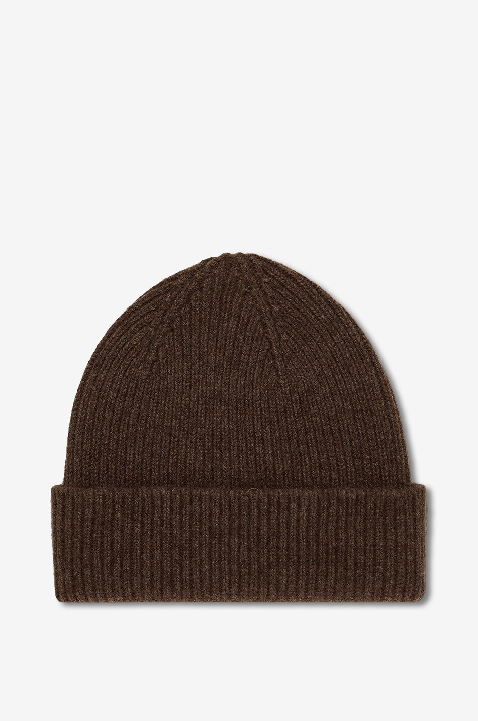 BONGENIE Rippstrickmütze aus Wolle und Angora Barba Herren DUNKELBRAUN 2