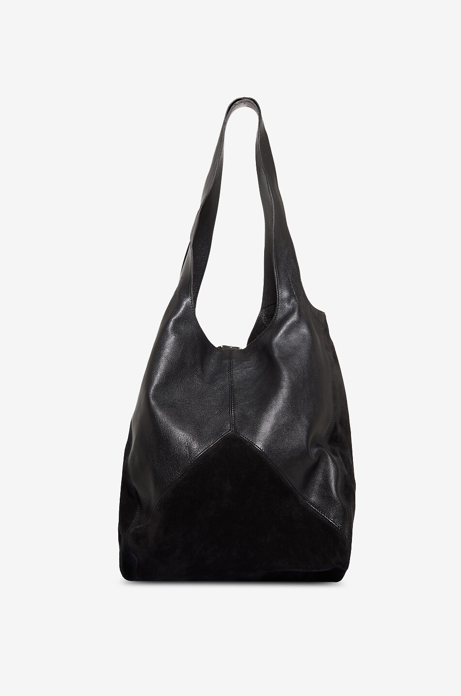 CHLOE Handtasche aus Leder und Veloursleder Balloon Damen SCHWARZ 3