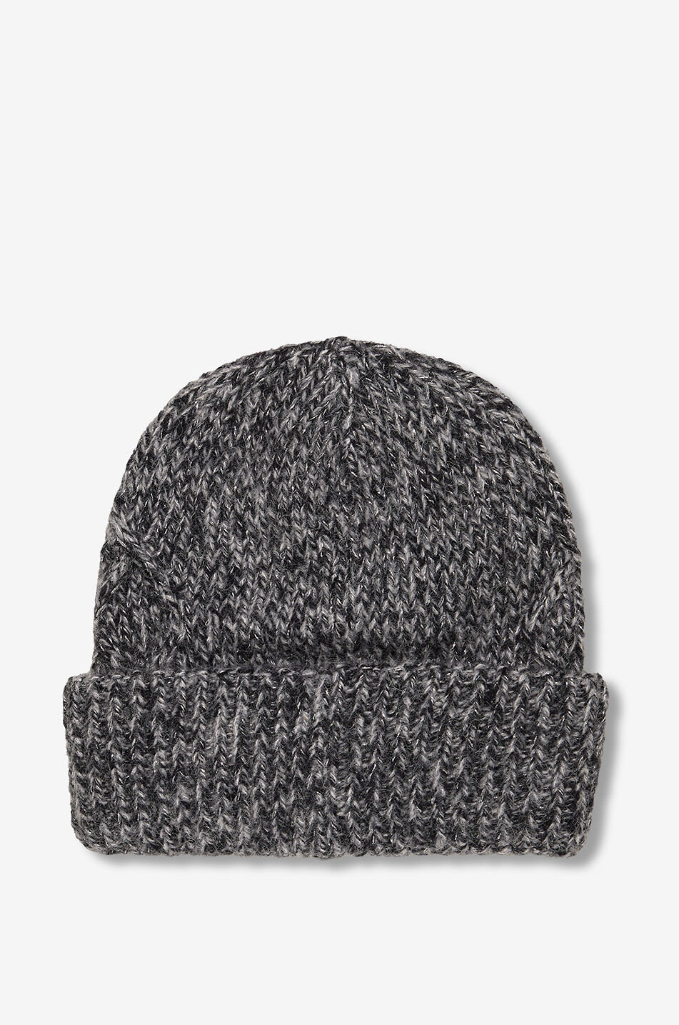 MONCLER Glitzernde Zopfstrickmütze aus Alpaka- und Wollmix Damen GRAU 2