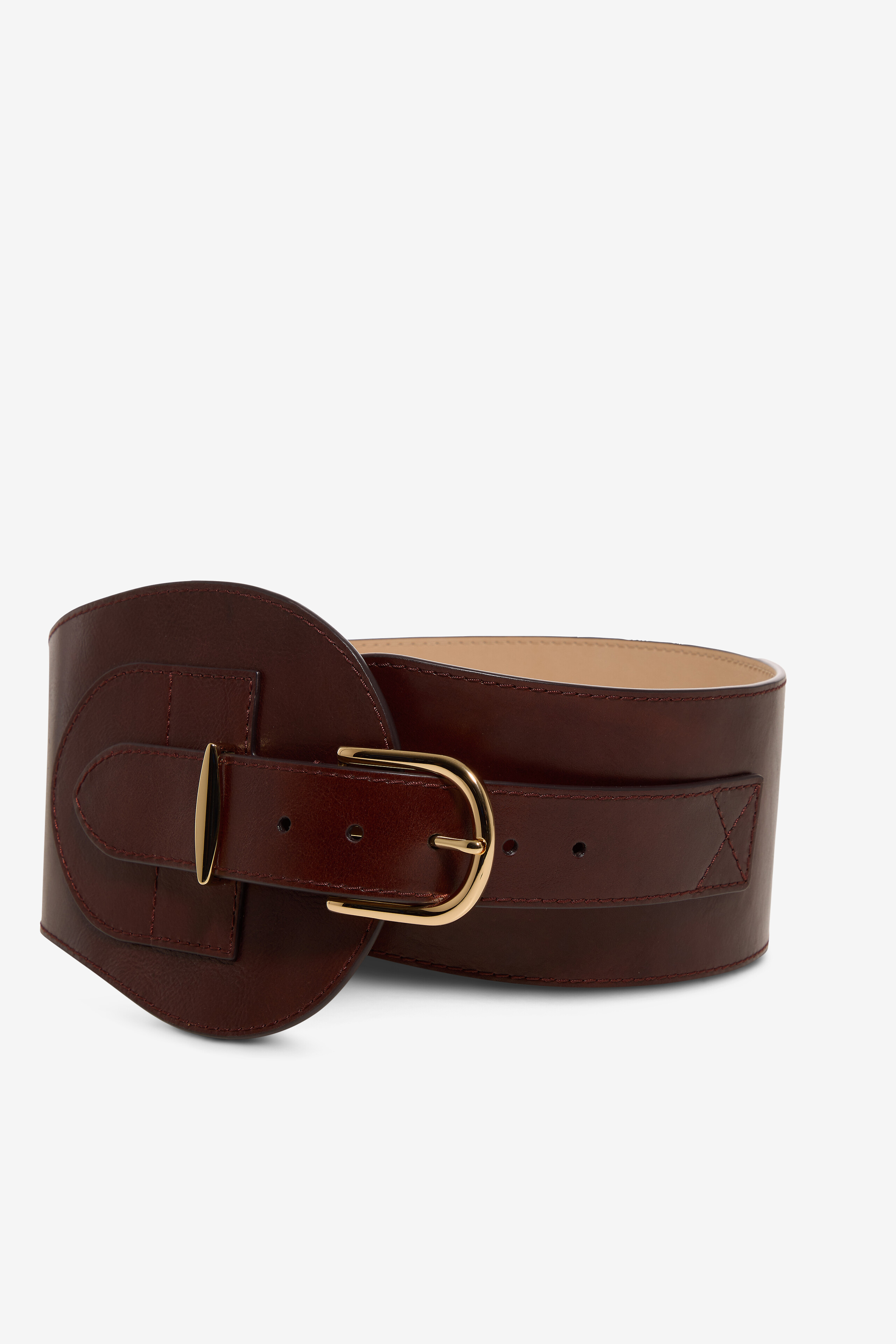 ZIMMERMANN Breiter Gürtel aus Glattleder Helix - 10 cm Damen BRAUN 1