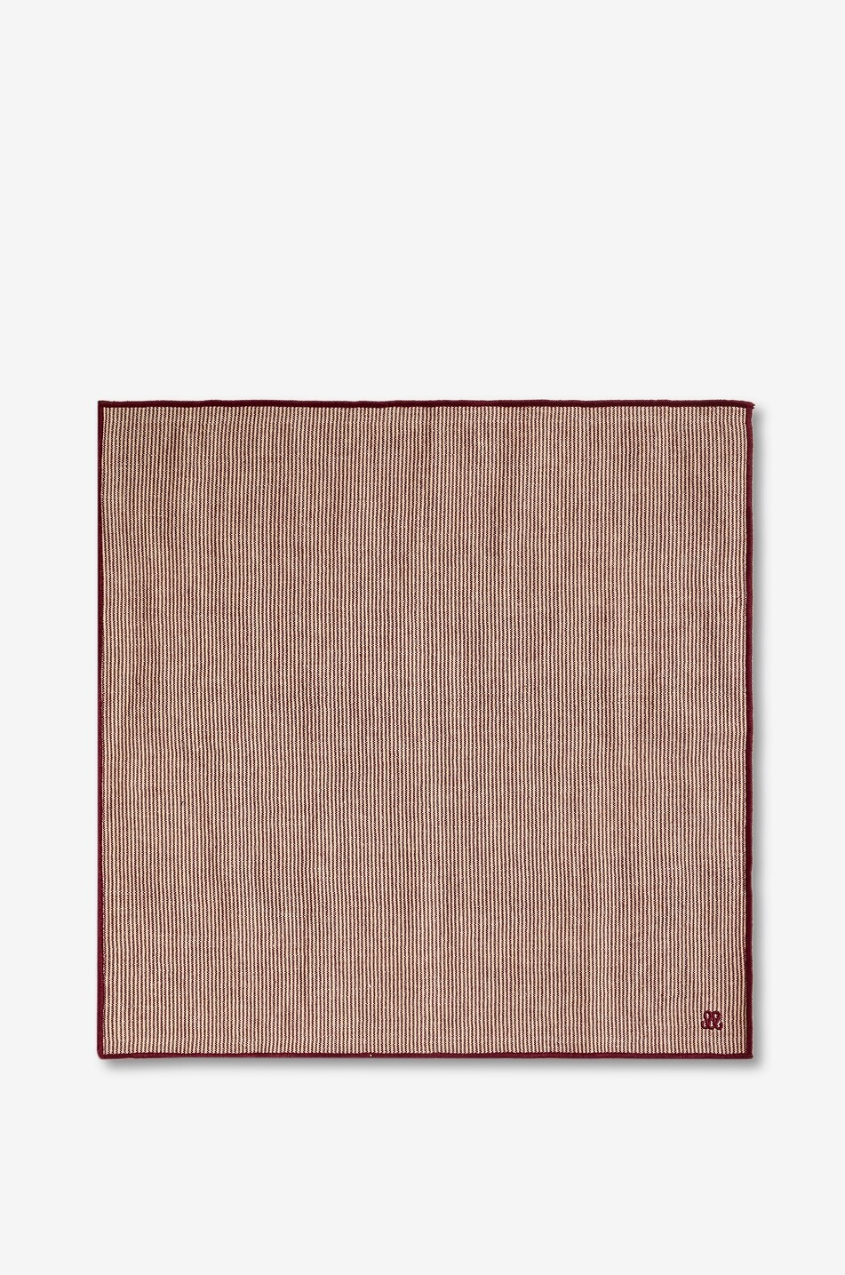 MAISON SARAH LAVOINE Serviette de table en coton et lin Tempo - 45 cm Maison ROUGE FONCÉ 1