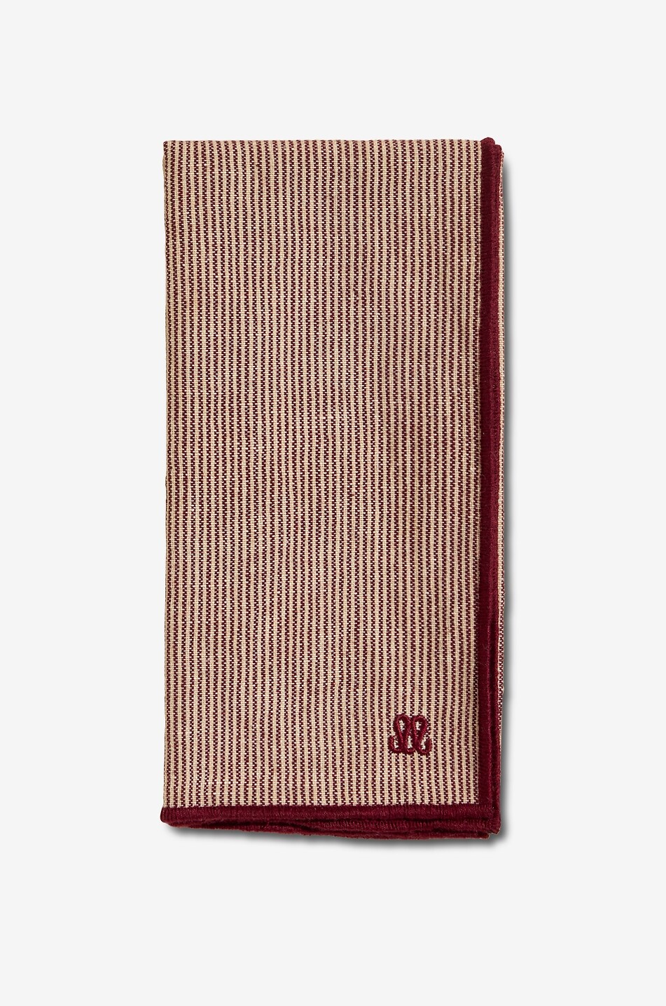 MAISON SARAH LAVOINE Serviette de table en coton et lin Tempo - 45 cm Maison ROUGE FONCÉ 2