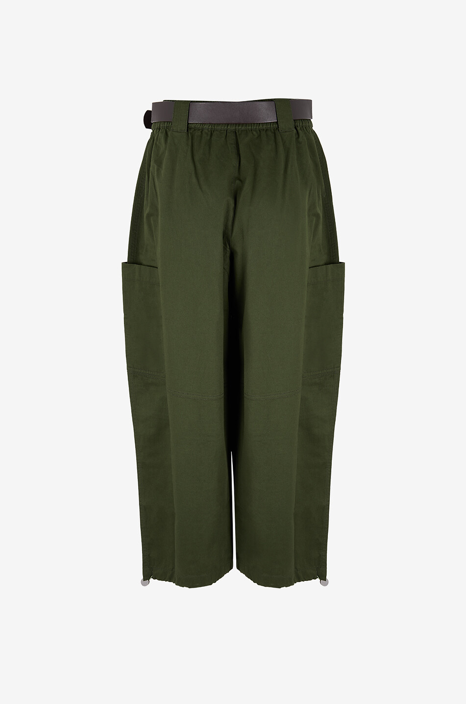 SEA Sullivan belted canvas cargo trousers Women GREEN 2