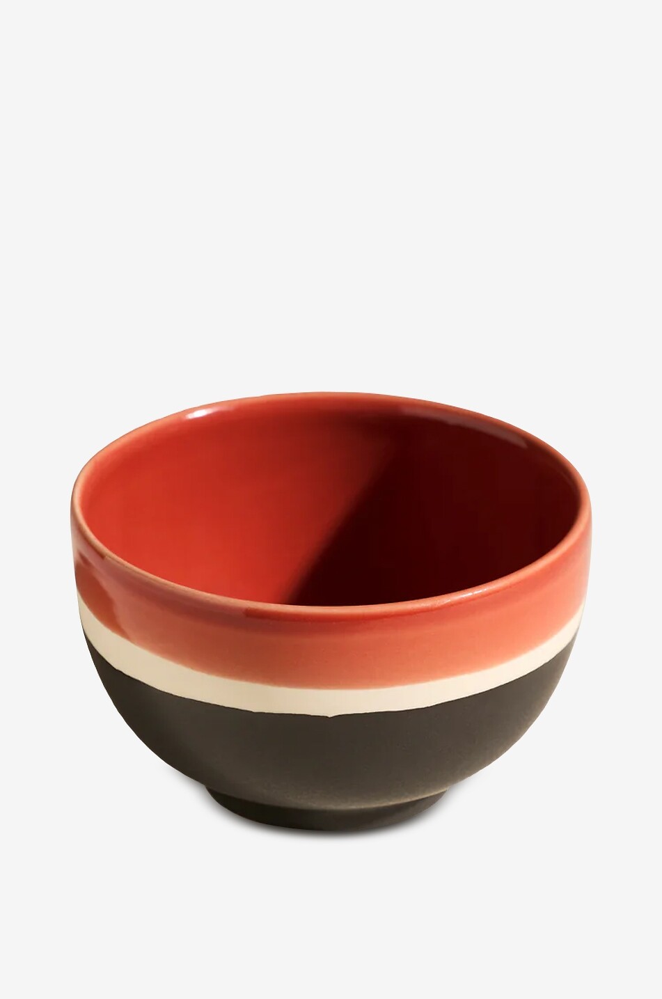 MAISON SARAH LAVOINE Sicilia striped stoneware bowl Home ORANGE 2