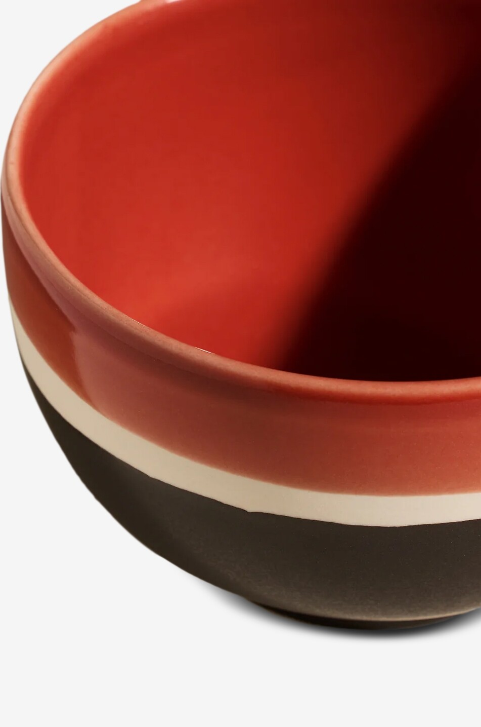 MAISON SARAH LAVOINE Sicilia striped stoneware bowl Home ORANGE 4
