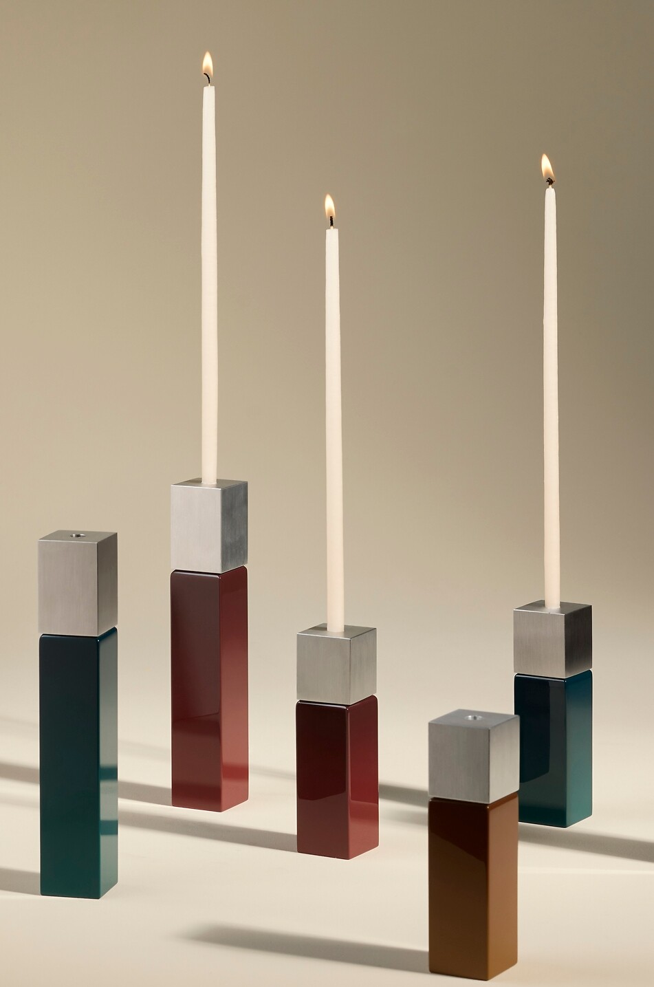 MAISON SARAH LAVOINE Bougeoir cubique Oscar - H15 Maison JAUNE FONCÉ 2