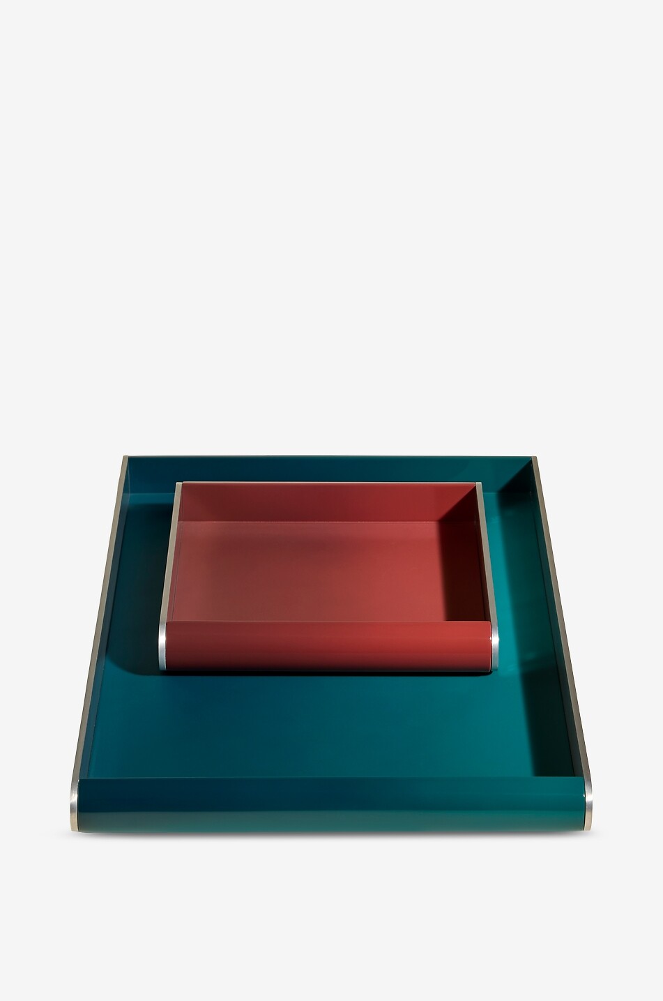 MAISON SARAH LAVOINE Oscar rectangular aluminium traym Home BLUE 4