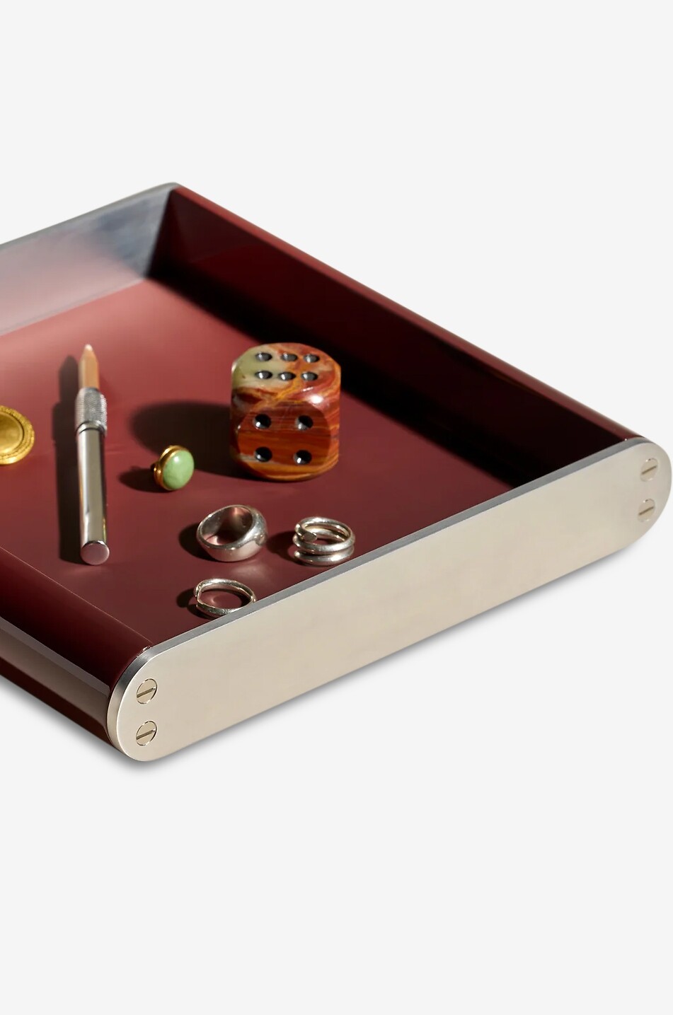 MAISON SARAH LAVOINE Vide-poches carré en résine Oscar - L25 Maison ROUGE FONCÉ 5